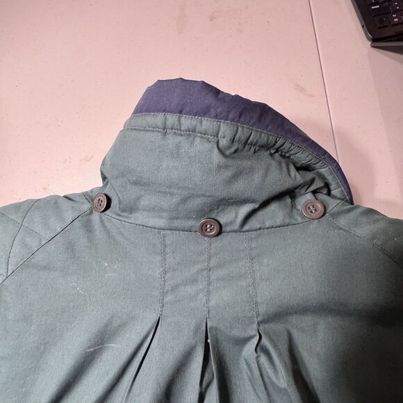 Mulberry Street vintage 90s Down Puffer Parka Hunter Green Women’s size L - Picture 13 of 14